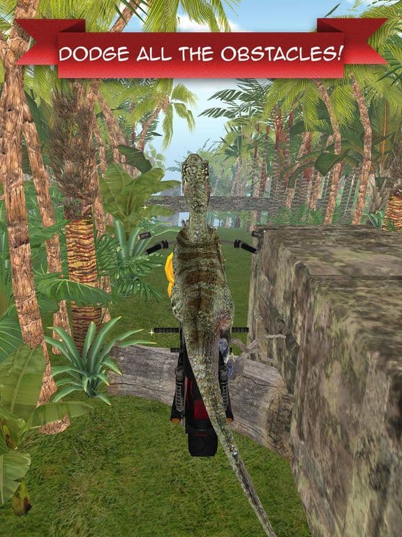 MotoRaptor - Velociraptor Motorcycle Jurassic Run screenshot 5