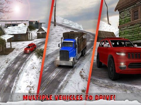 Winter Highway Truck Driver Rush 3D Simulator screenshot 3