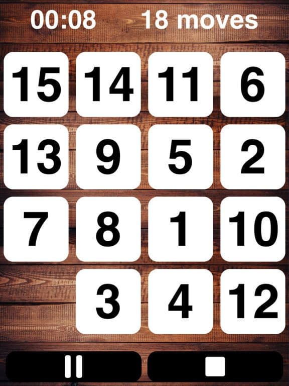 15 Puzzle Sliding Number Game screenshot 4