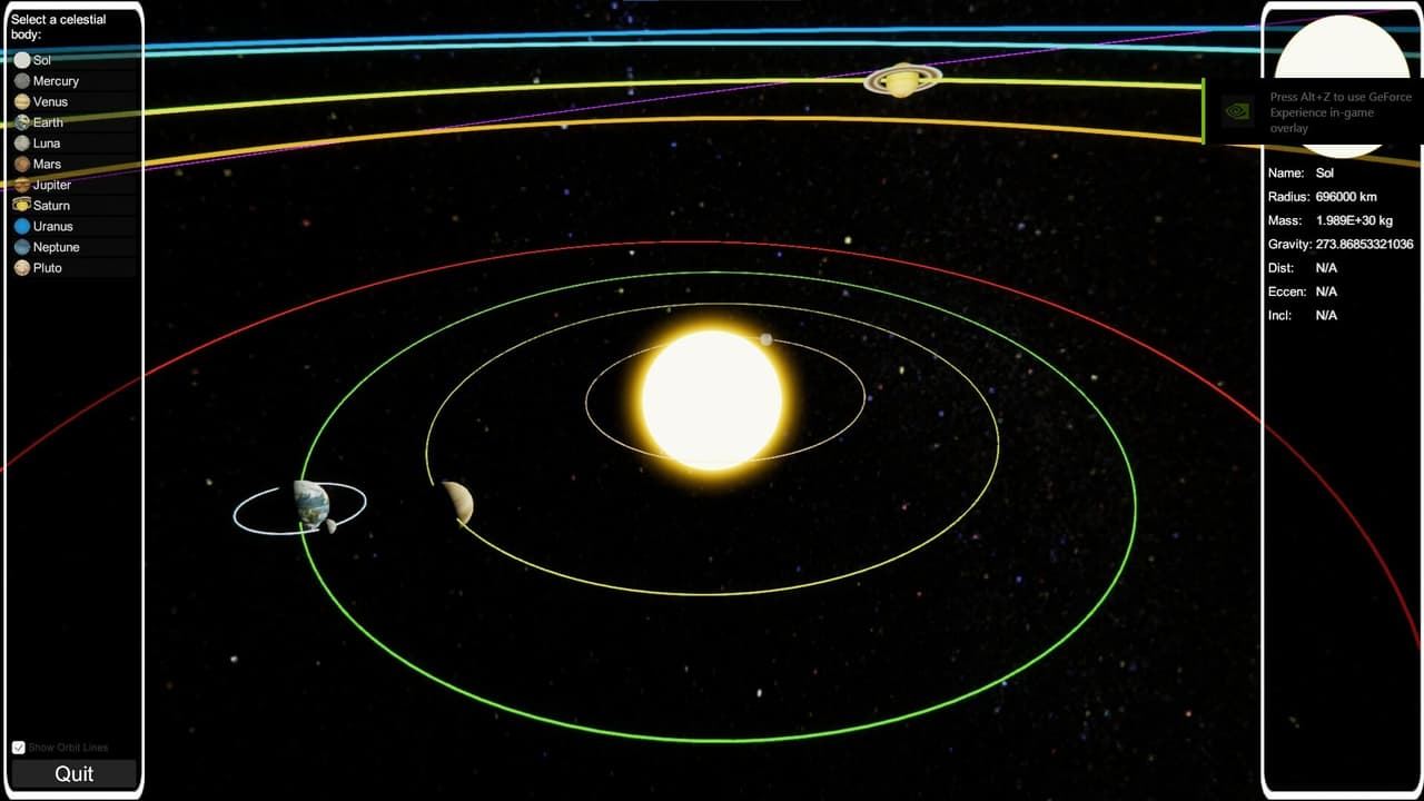 Toy Solar System screenshot 2