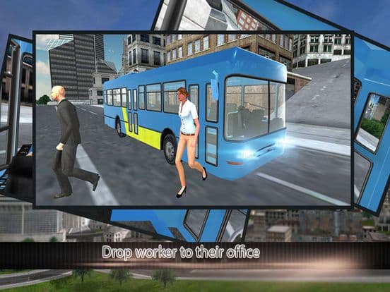 Modern city bus driver 3d: free simulation game screenshot 5
