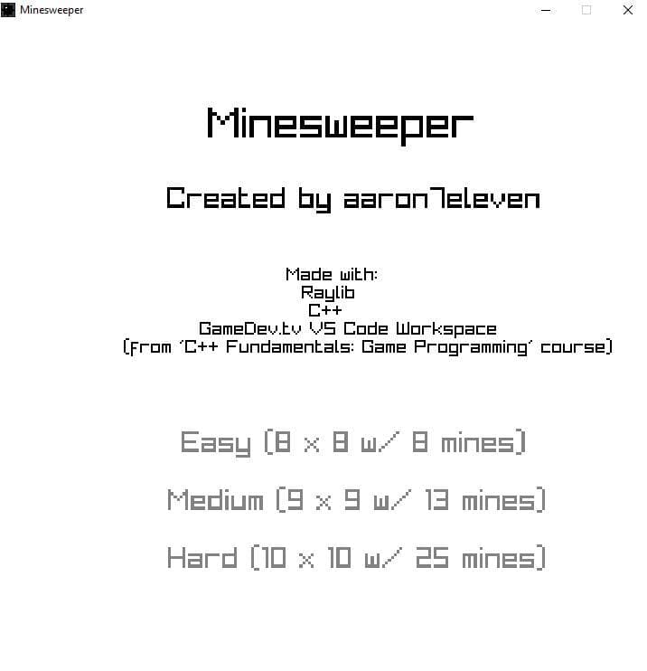 Minesweeper (aaron7eleven) screenshot 2
