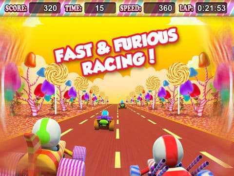 Candy Kart Racing 3D Lite - Speed Past the Opposition Edition! screenshot 4