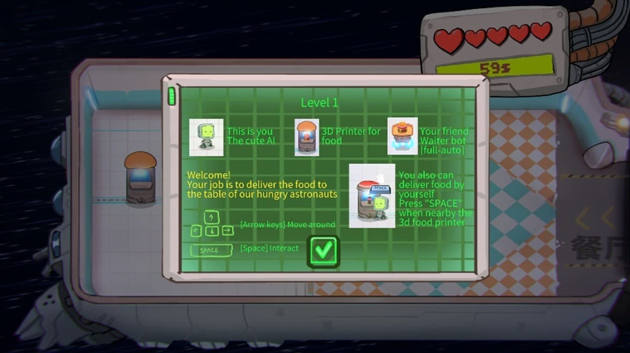 Vintage SPACE Restaurant with AI
