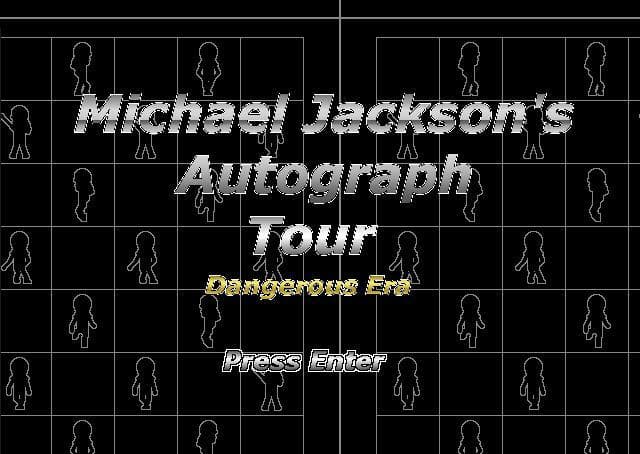 Michael Jacksons Autograph Tour Dangerous era