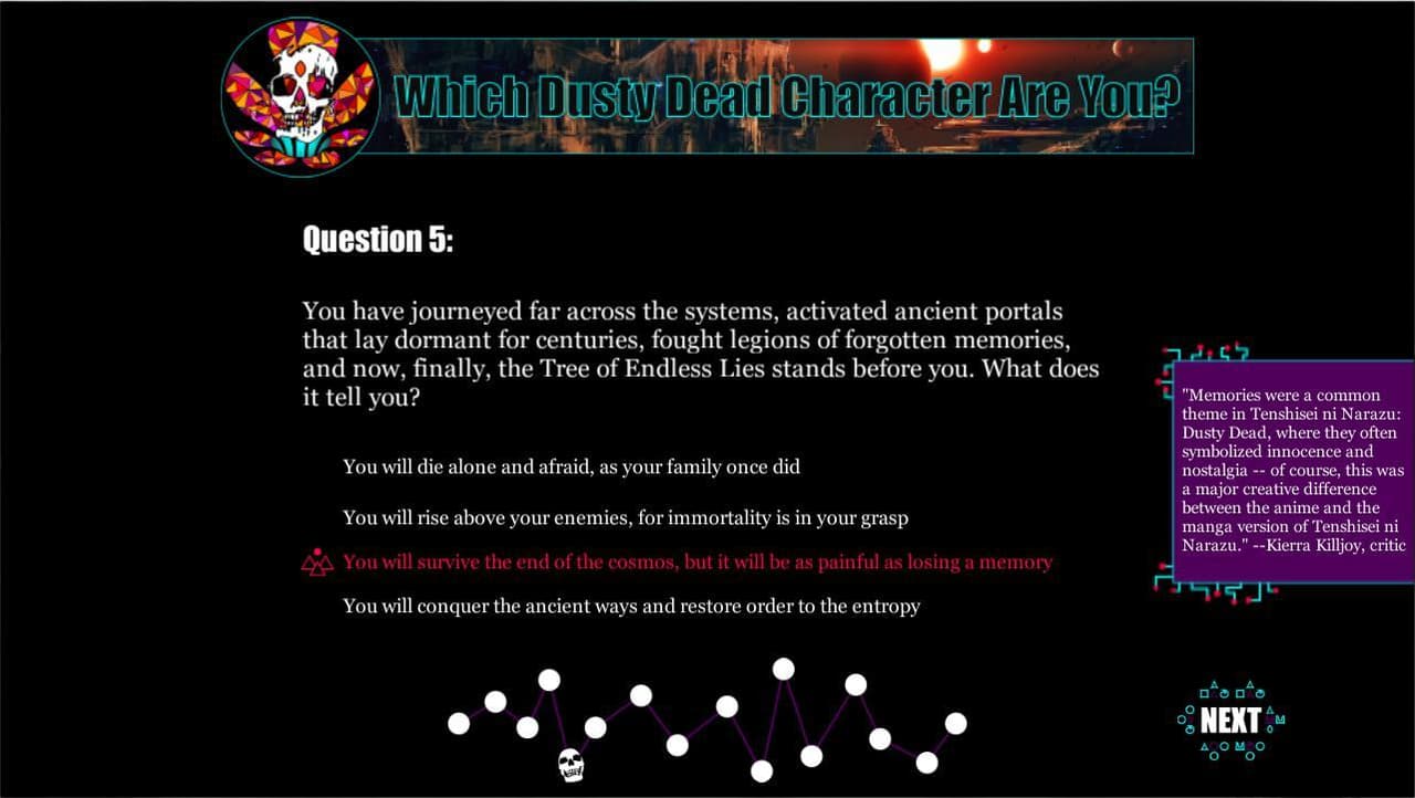Viral Dusty Dead Identity Quiz screenshot 3