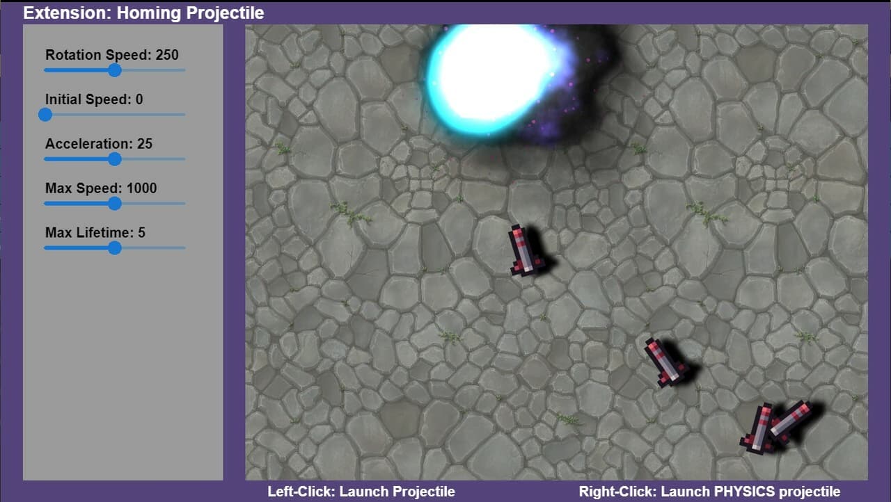 Extension: Homing projectile