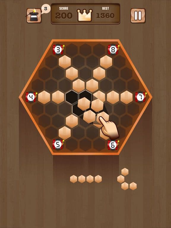 Wooden 100 Block - Hexa Puzzle screenshot 3