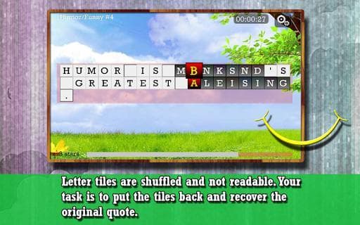 Word puzzle for the Happy soul screenshot 2