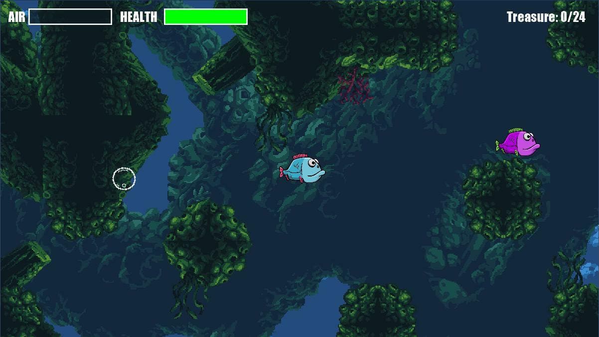 Blue Fish Goes Treasure Hunting screenshot 2