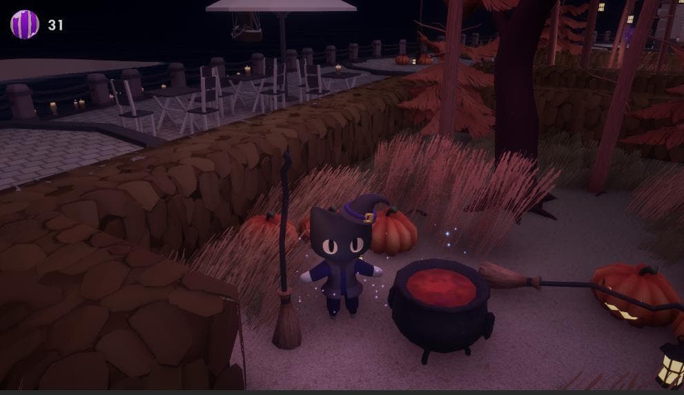 Catniss and the Phantom Candies / Cute 3D Spooky Browser / screenshot 6