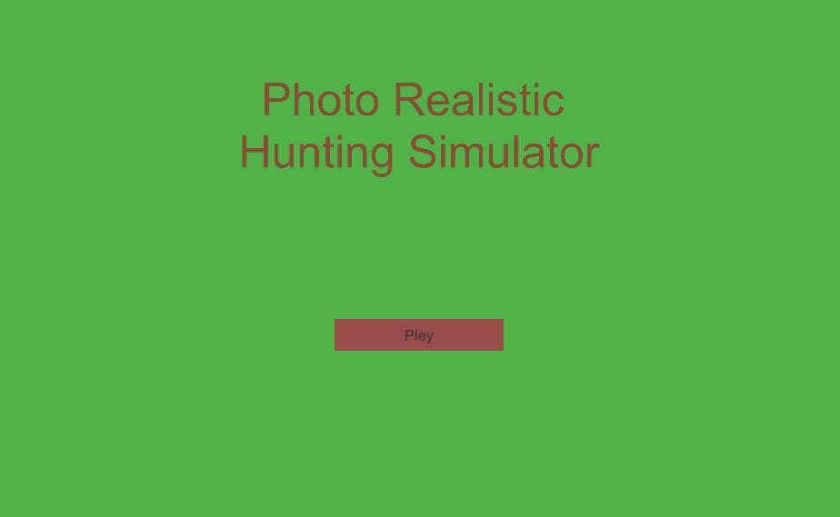 Photo Realistic Hunting Simulator