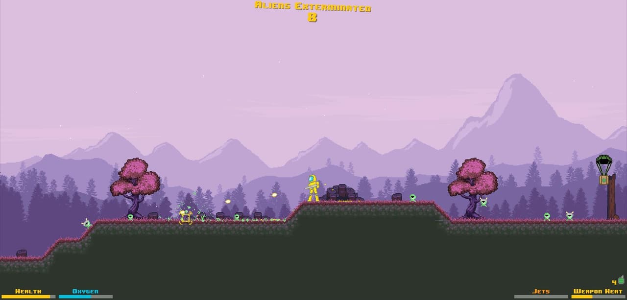 Zibulon - Side-Scrolling Alien Survival Shooter screenshot 2