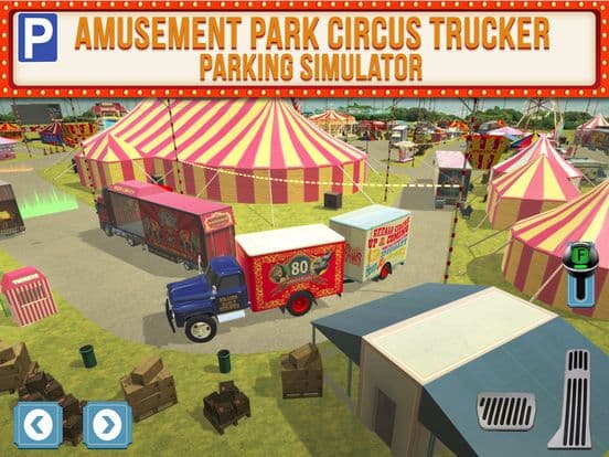 Amusement Park Fair Ground Circus Trucker Parking Simulator screenshot 2