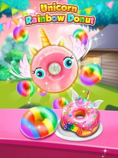 Unicorn Rainbow Donut - Sweet Desserts Bakery Chef screenshot 5