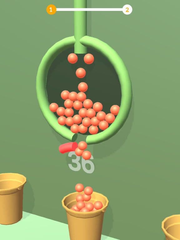 fill buckets with Balls