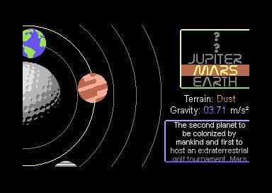 Planet Golf (C64) screenshot 4