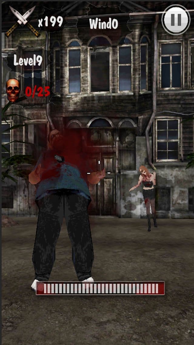 Zombie War-Knife Master3D screenshot 4