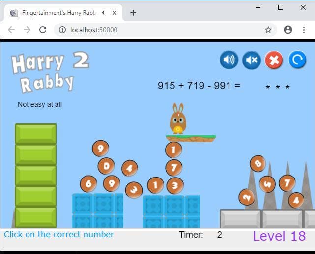 HarryRabby2 Addition and Subtraction questions with large numbers FREE
