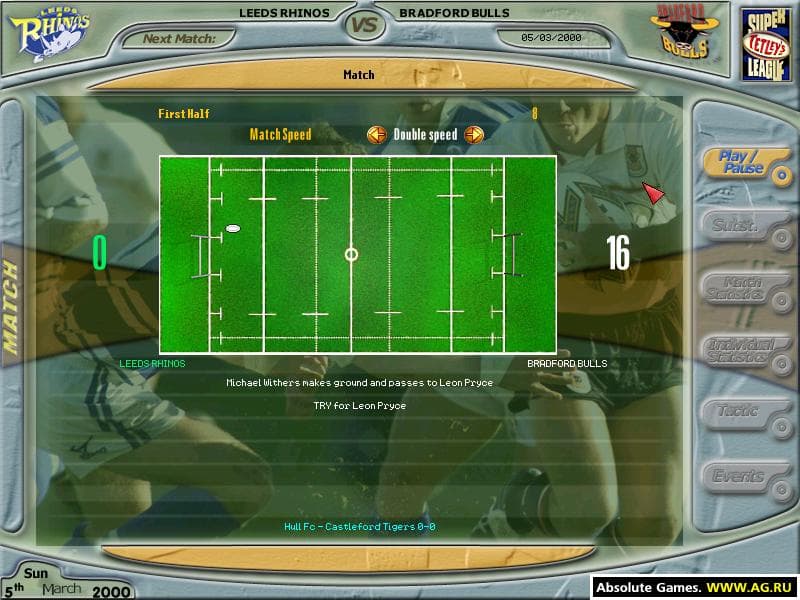 Super League Championship Rugby Manager screenshot 2
