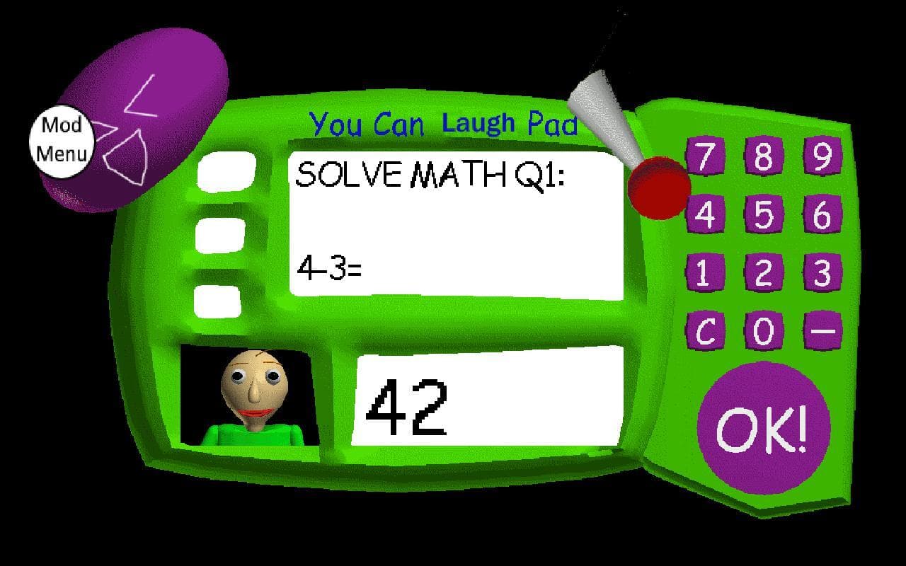 Baldi cant stop laughing mod menu screenshot 3