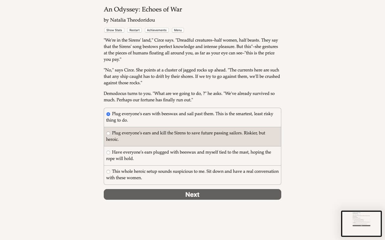 An Odyssey: Echoes of War
