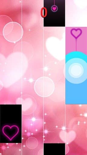 Heart Piano Tiles Pink screenshot 2