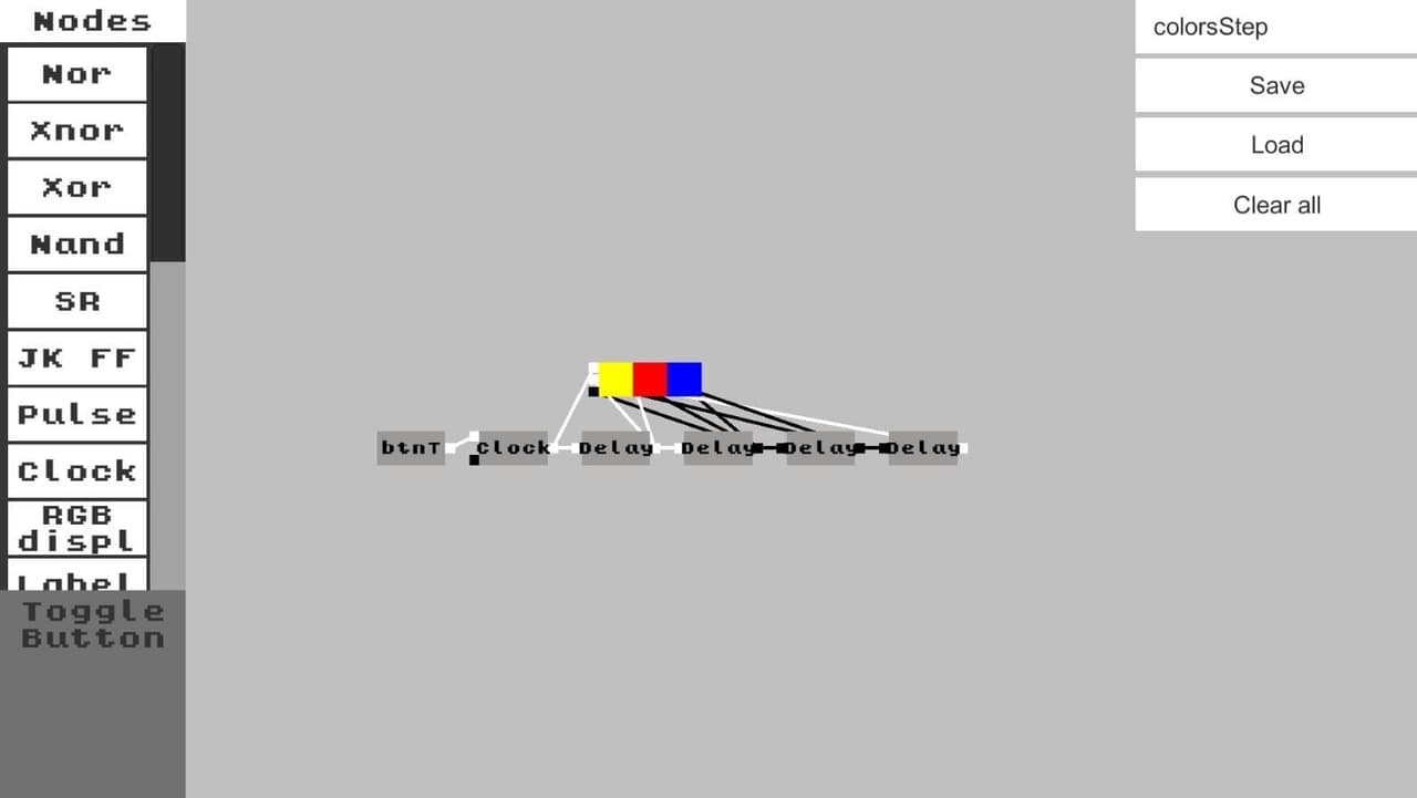 NodeLogic - logic gates simulator screenshot 2
