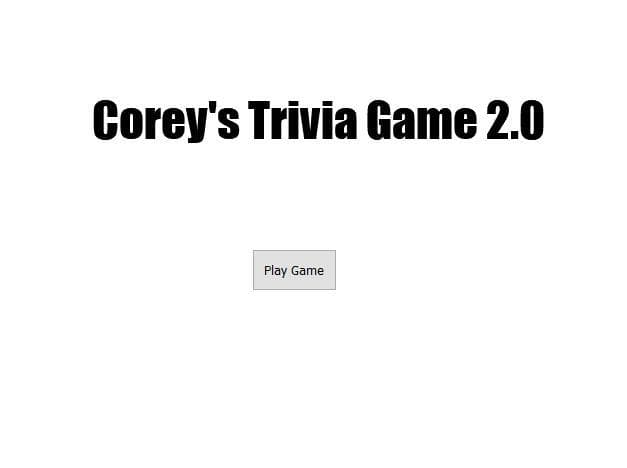 Trivia Game 2.0