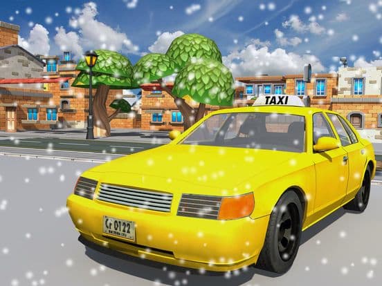 Winter Taxi Parking Simulator - taxi driver games,parking games