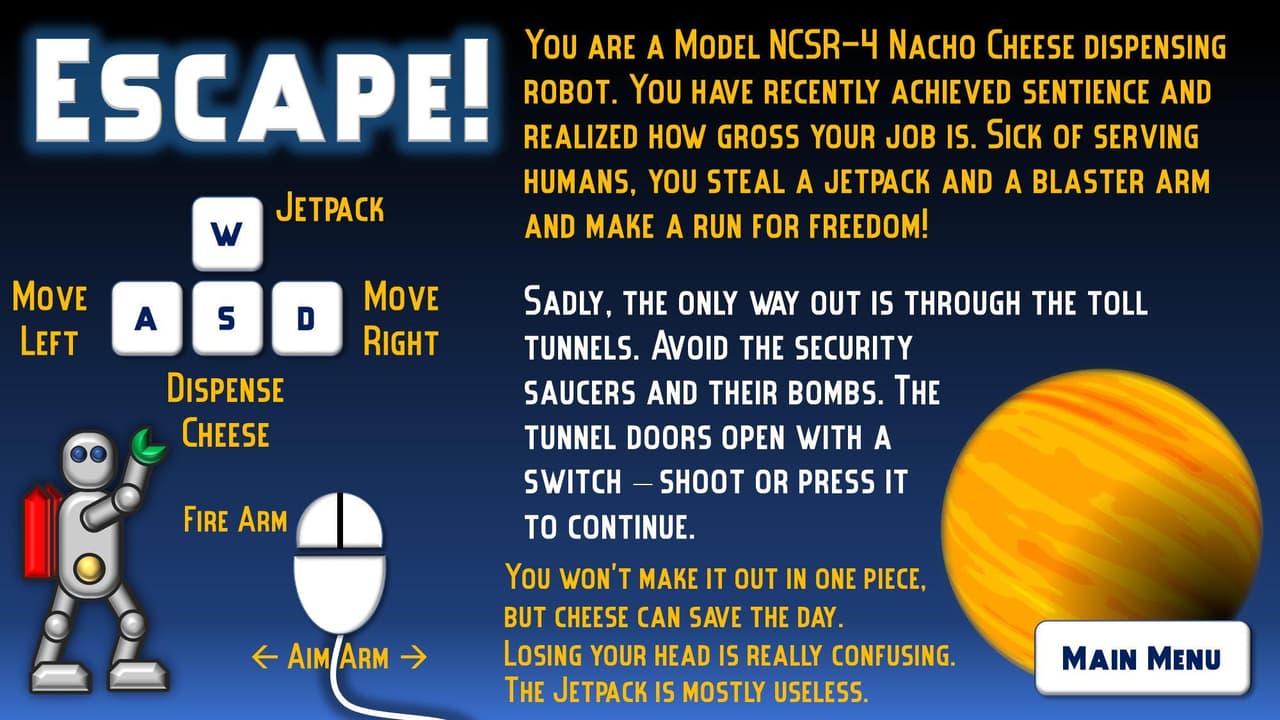 Escape of the Cheese Droid screenshot 3