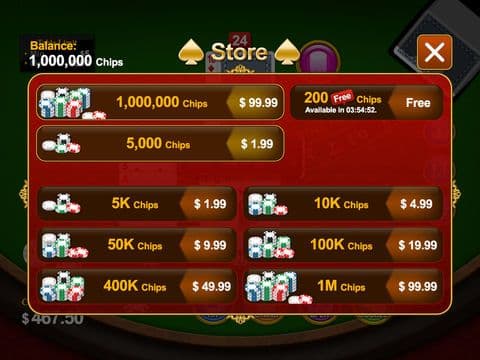 Blackjack 21 for 2014 screenshot 5