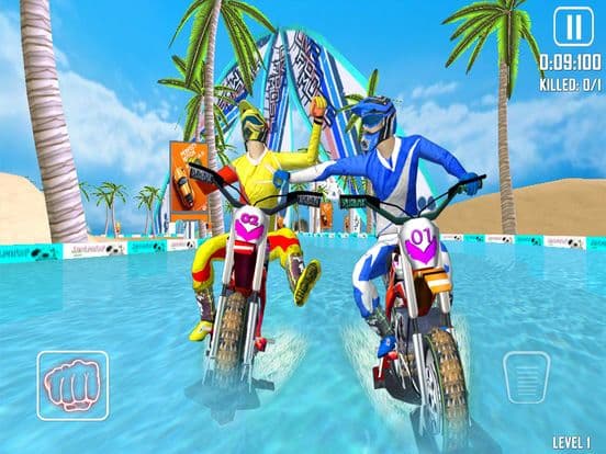 Surfing Dirt Bike Racing screenshot 3
