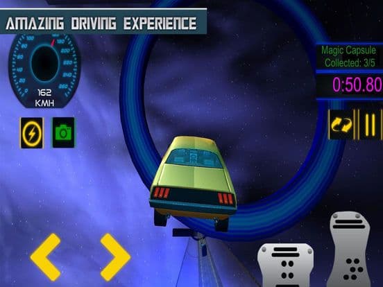 Impossible Car Tracks Space screenshot 2