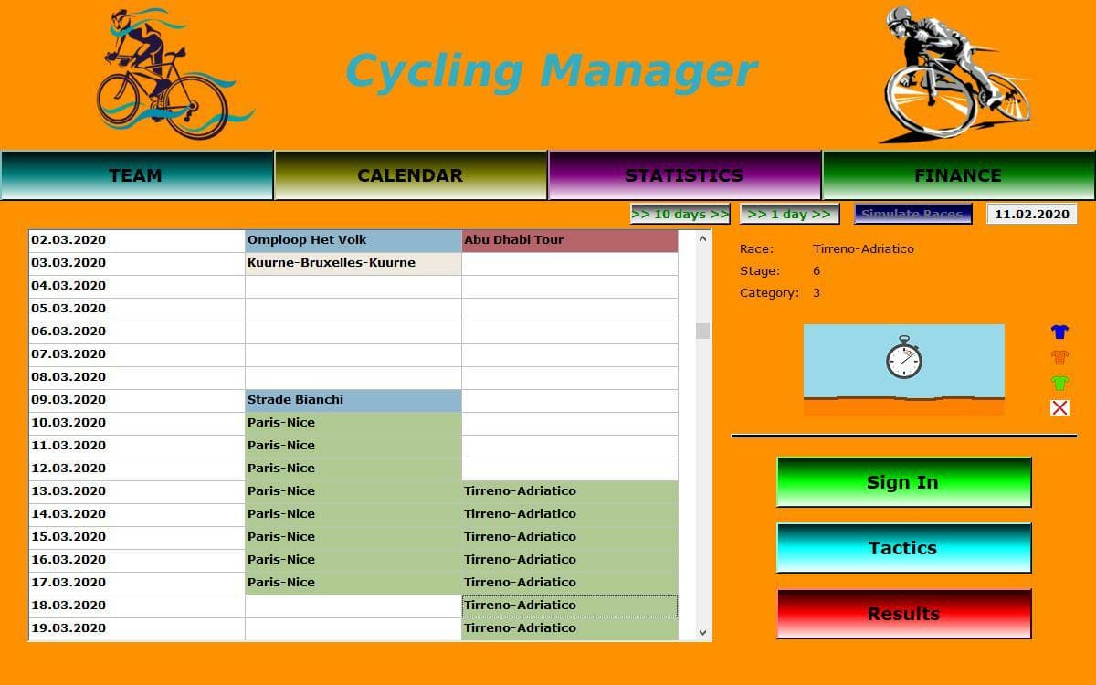 Cycling Manager (itch) screenshot 3