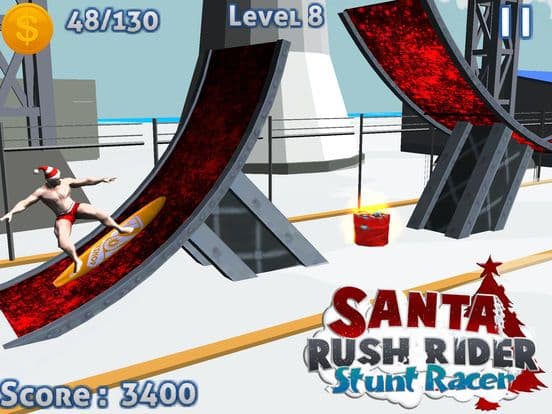 Santa Rush Rider - Stunt Race