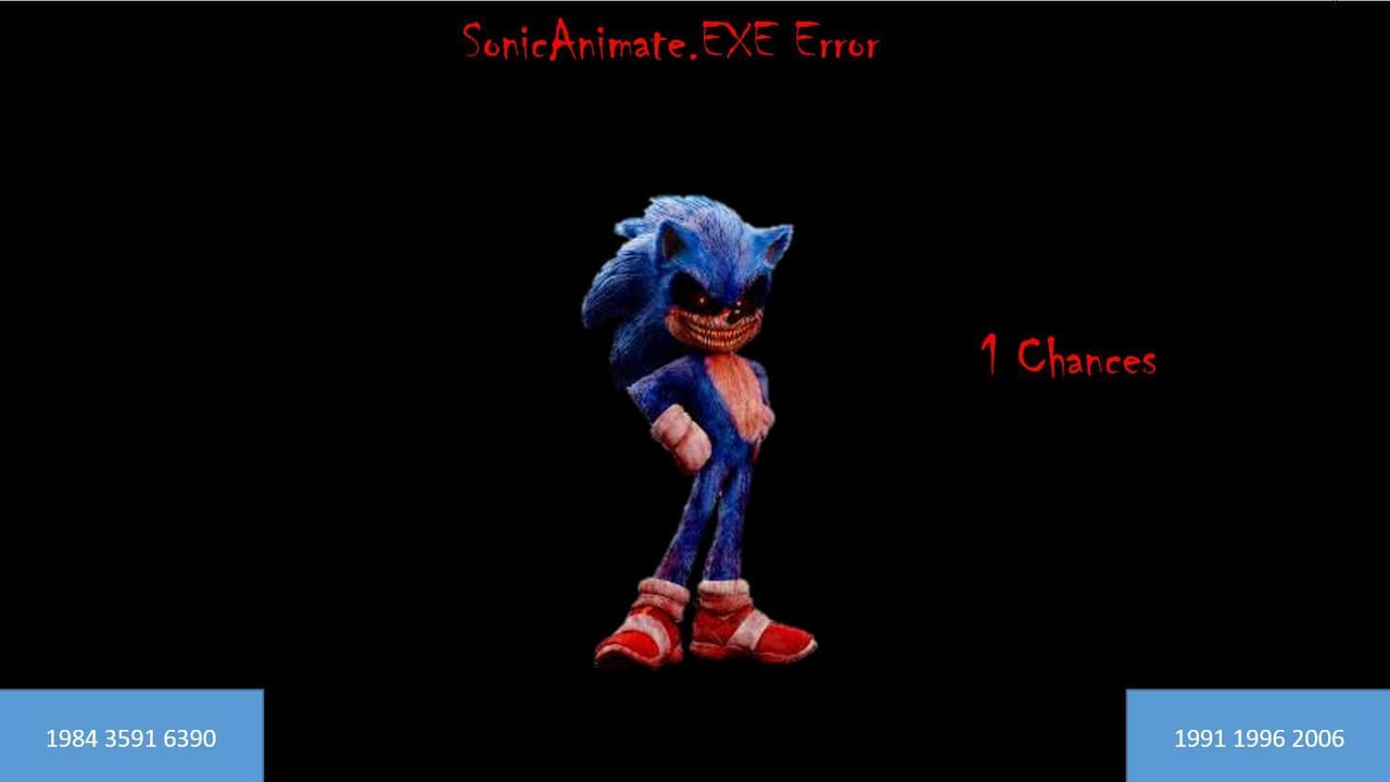 SonicAnimate Error screenshot 4