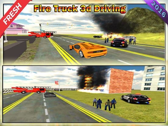 Fire Truck Driving 2016 Adventure Pro – Real Firefighter Simulator with Emergency Parking and Fire Brigade Sirens screenshot 4