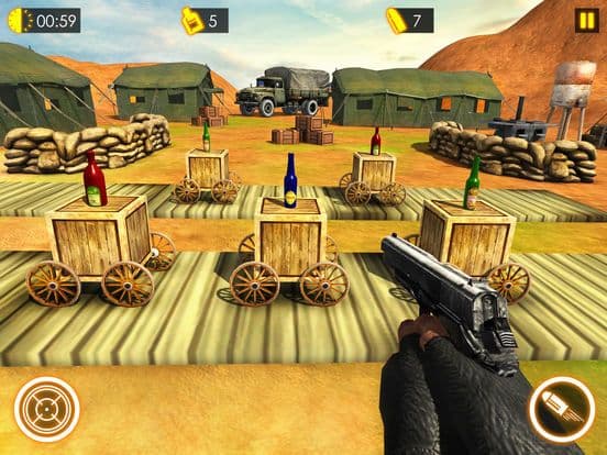 Bottle Shoot 3D Expert - Flipping bottle shooting screenshot 3