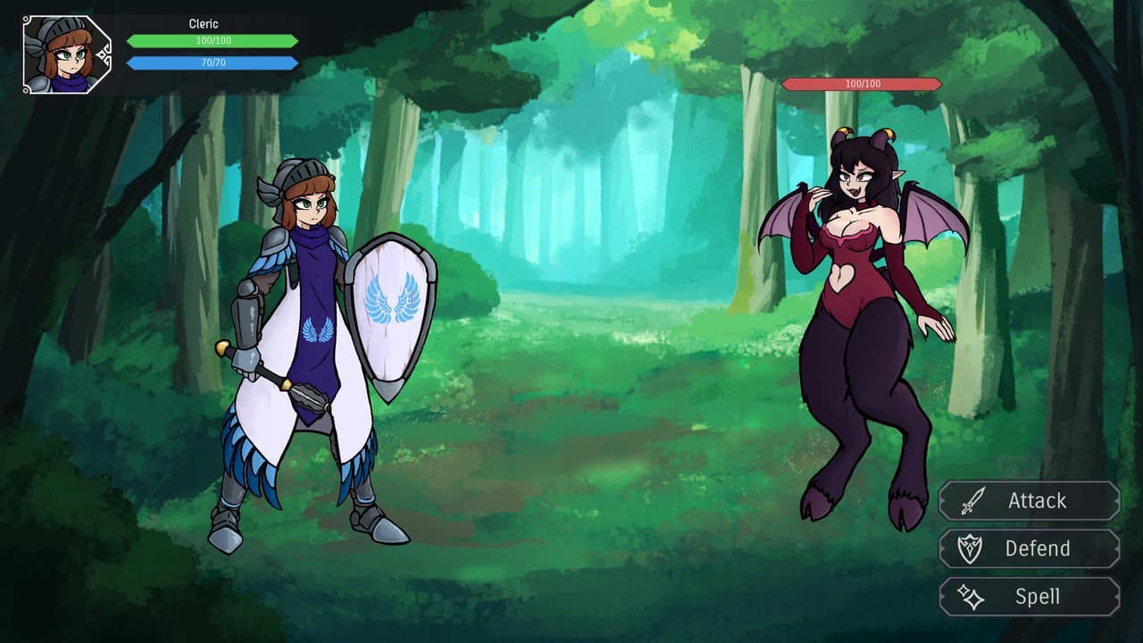 Cleric VS Demon (RPG Battle Prototype) screenshot 2