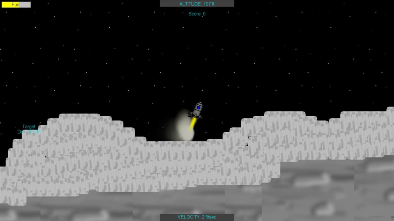 Moon Lander Target Landing