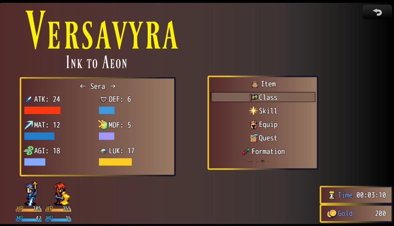 Versavyra - Ink To Aeon - Chapter 1 Demo screenshot 2