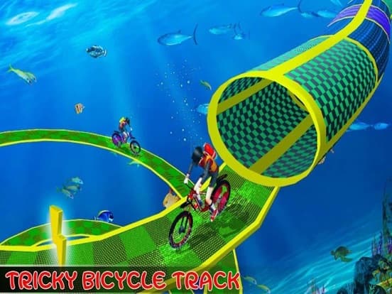 Water Park MMX Bicycle Rider screenshot 3