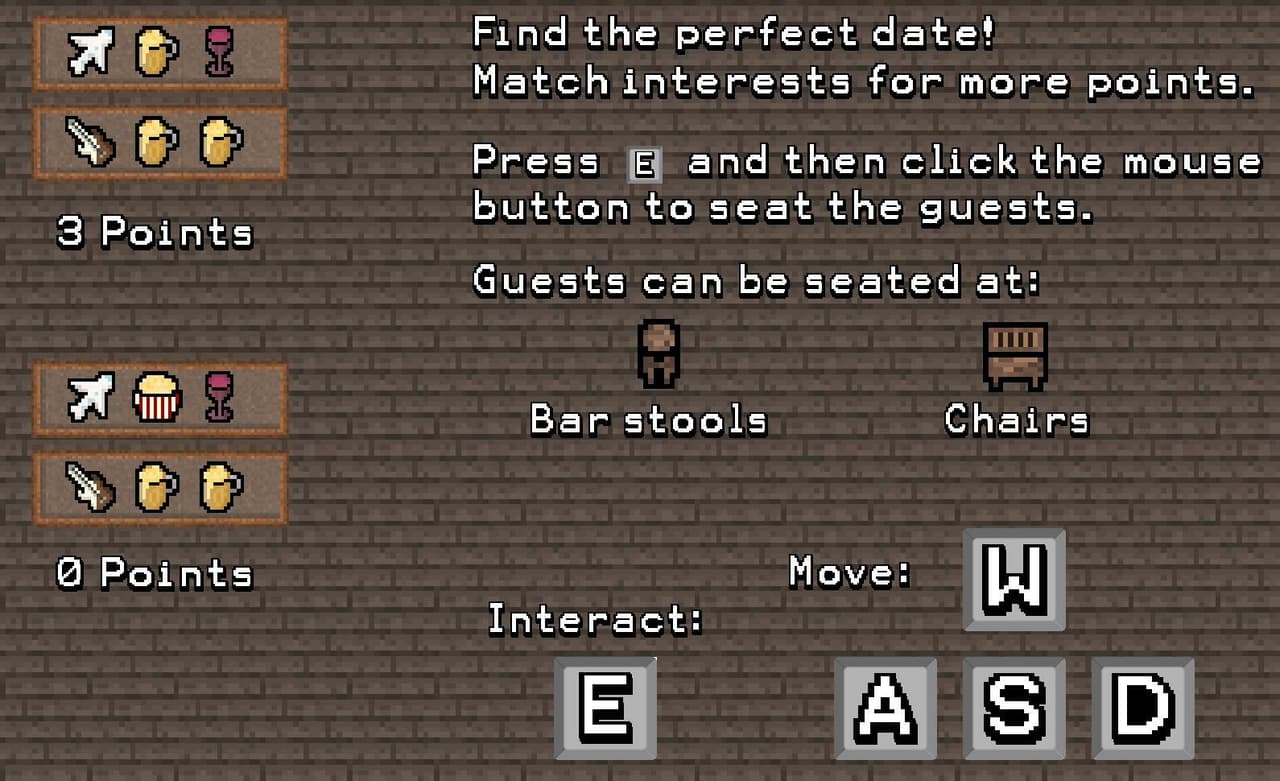 Joined together at the lovestruck Bar