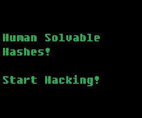 Human Solvable Hashes [RELEASE STAGE]