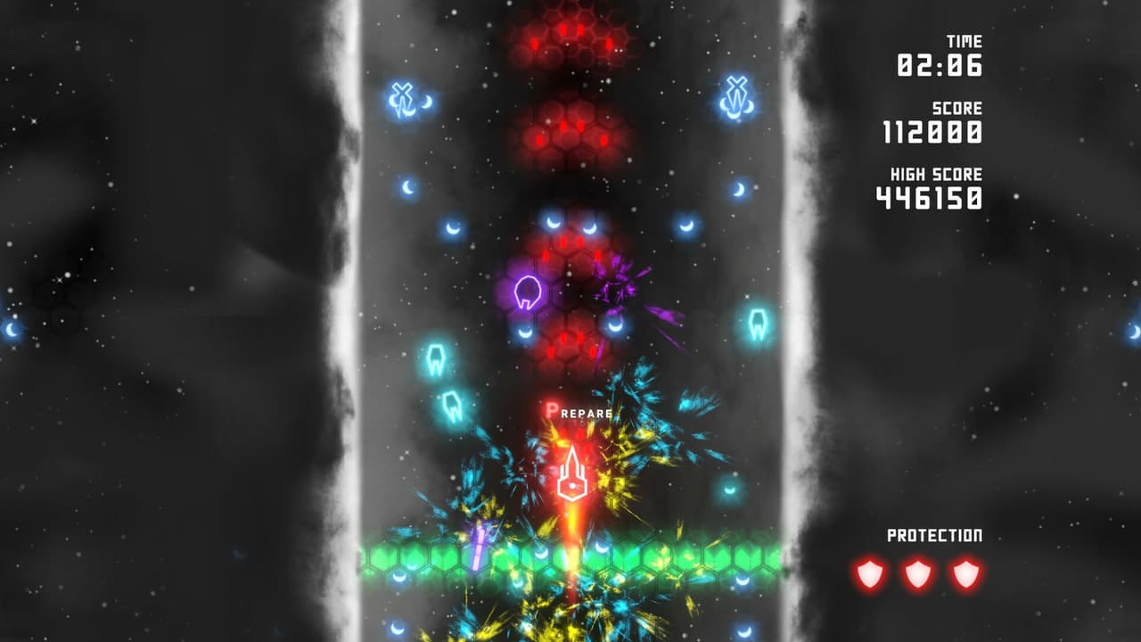 Neon Ships: The Typeem Up Shooter screenshot 3