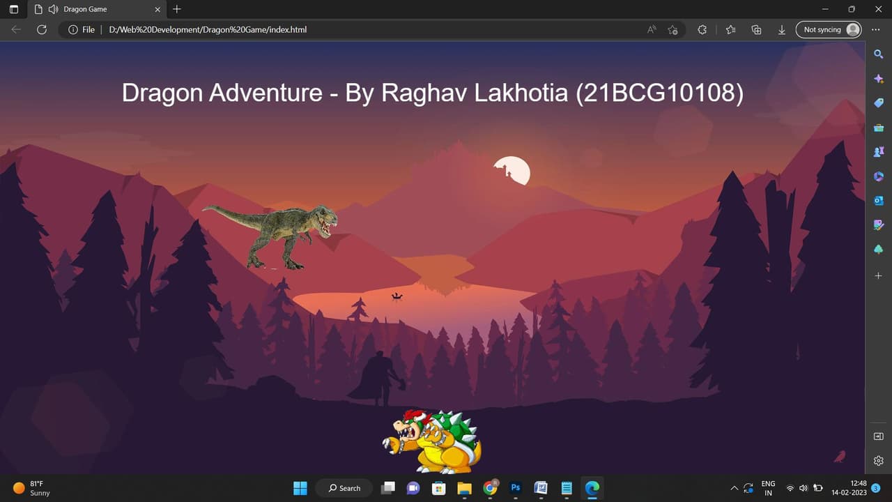 Dragon Adventure (itch) (raghav_25) screenshot 2