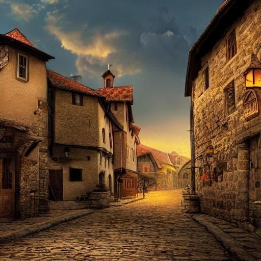 Medieval Town Backgrounds screenshot 3