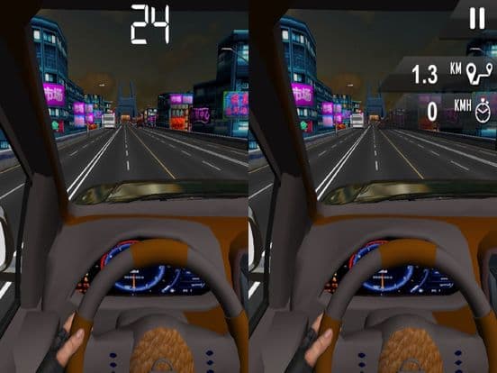 Vr Airborne Car Racer: 3D Virtual Reality 2016 screenshot 4