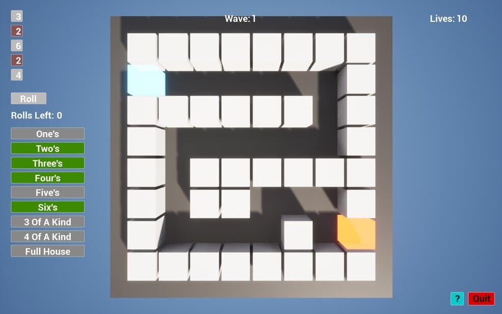 Yahtzee Tower Defence screenshot 3